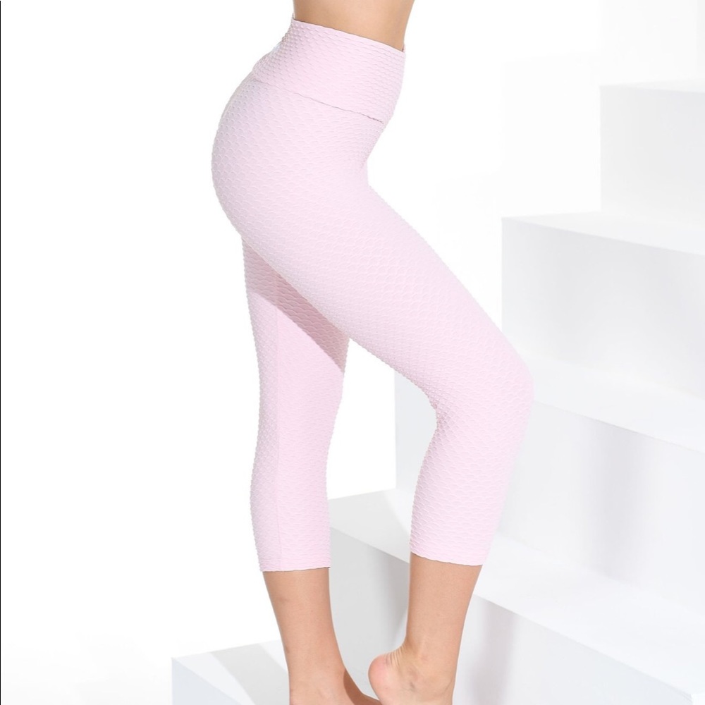 Booty By Brabants Cropped Croco Skin Baby Pink